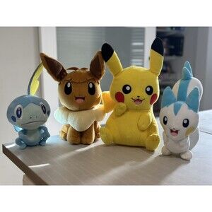 Pokemon plush Stuffed Lot - Pikachu, Espeon, Squirtle Lot of 4
